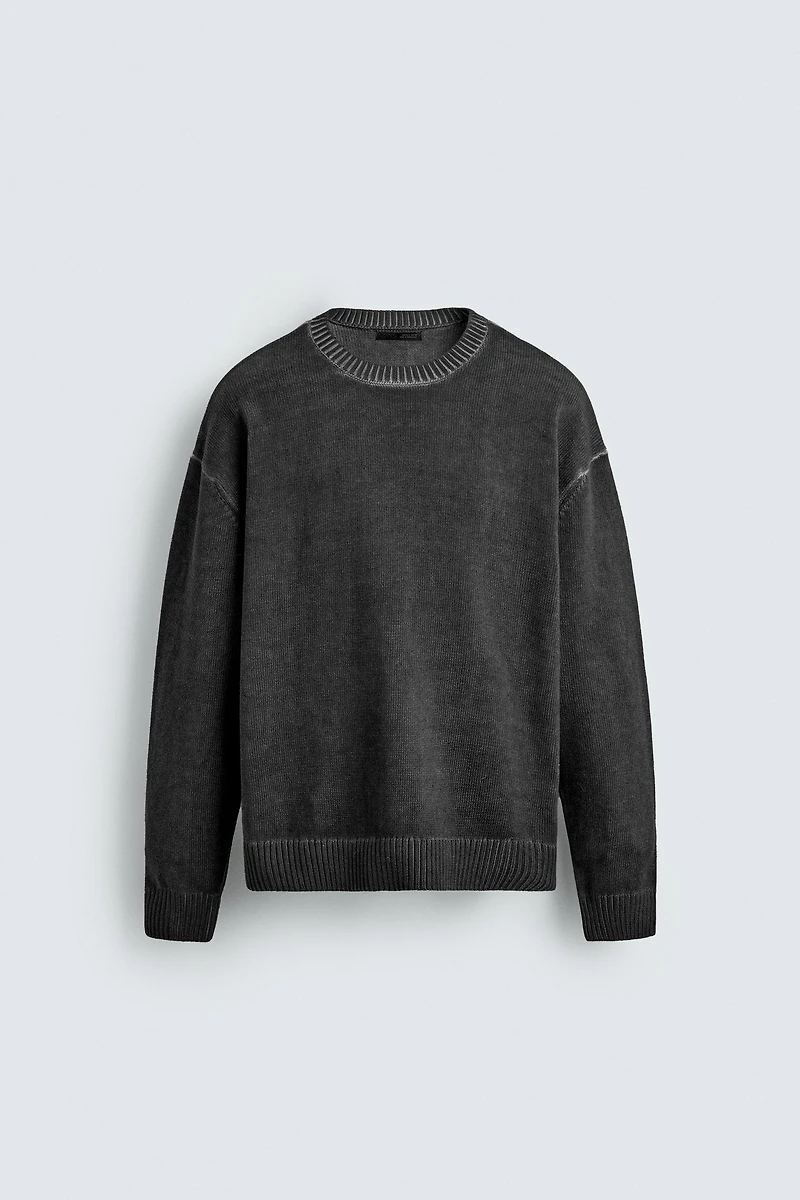 WASHED TEXTURED JUMPER