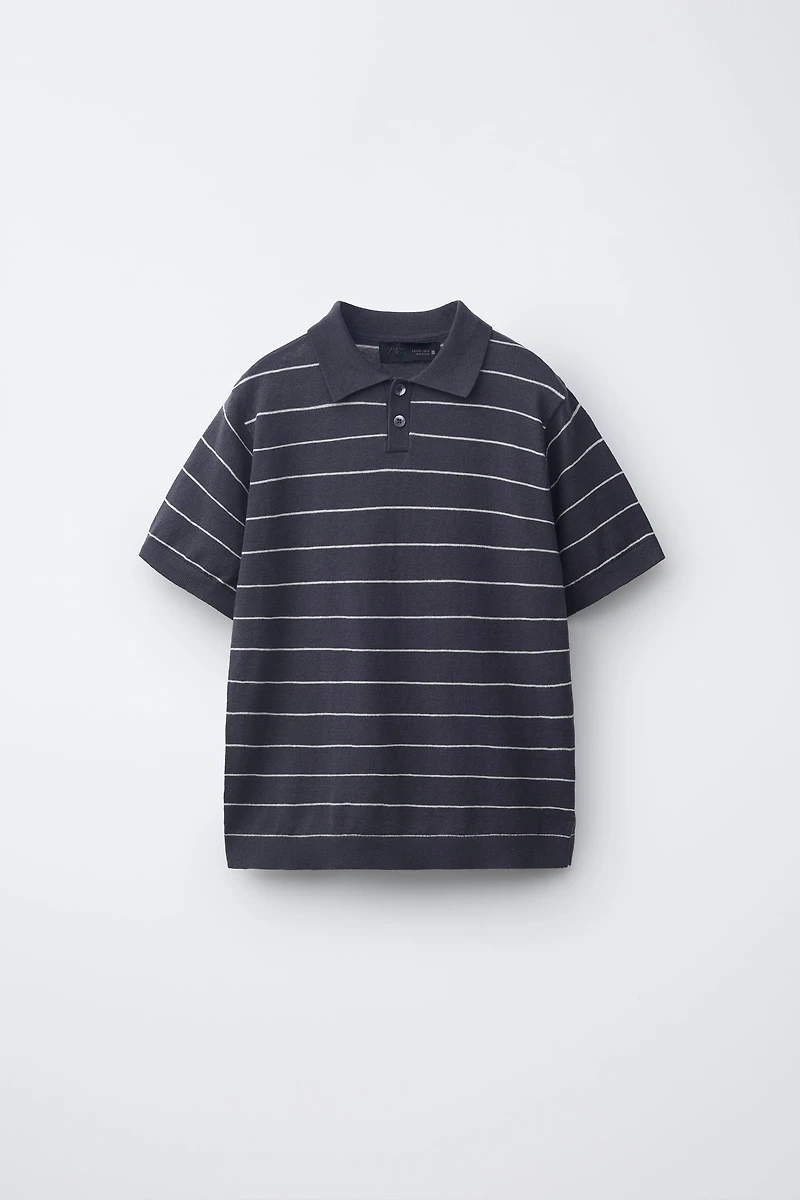 POLO EN COTON ET LIN