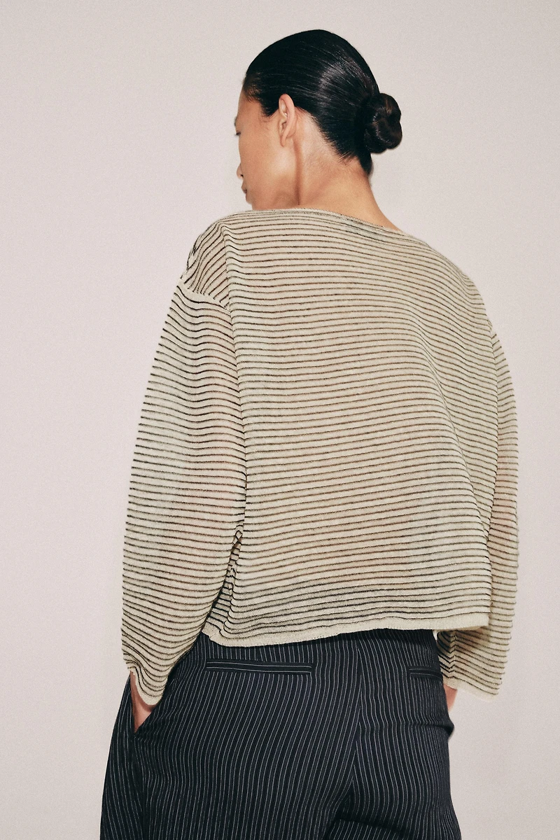 FINE KNIT STRIPED JUMPER