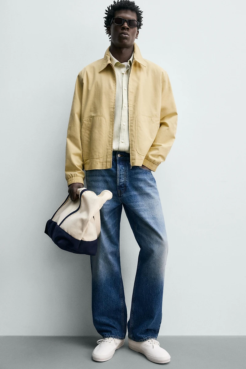 REGULAR FIT COTTON - LYOCELL JACKET