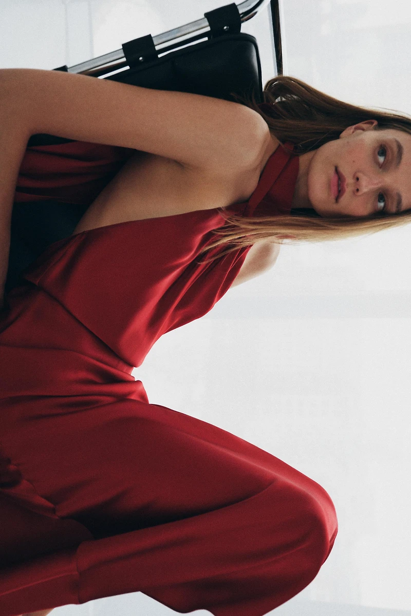 ROBE HALTER SATINÉE ZW COLLECTION