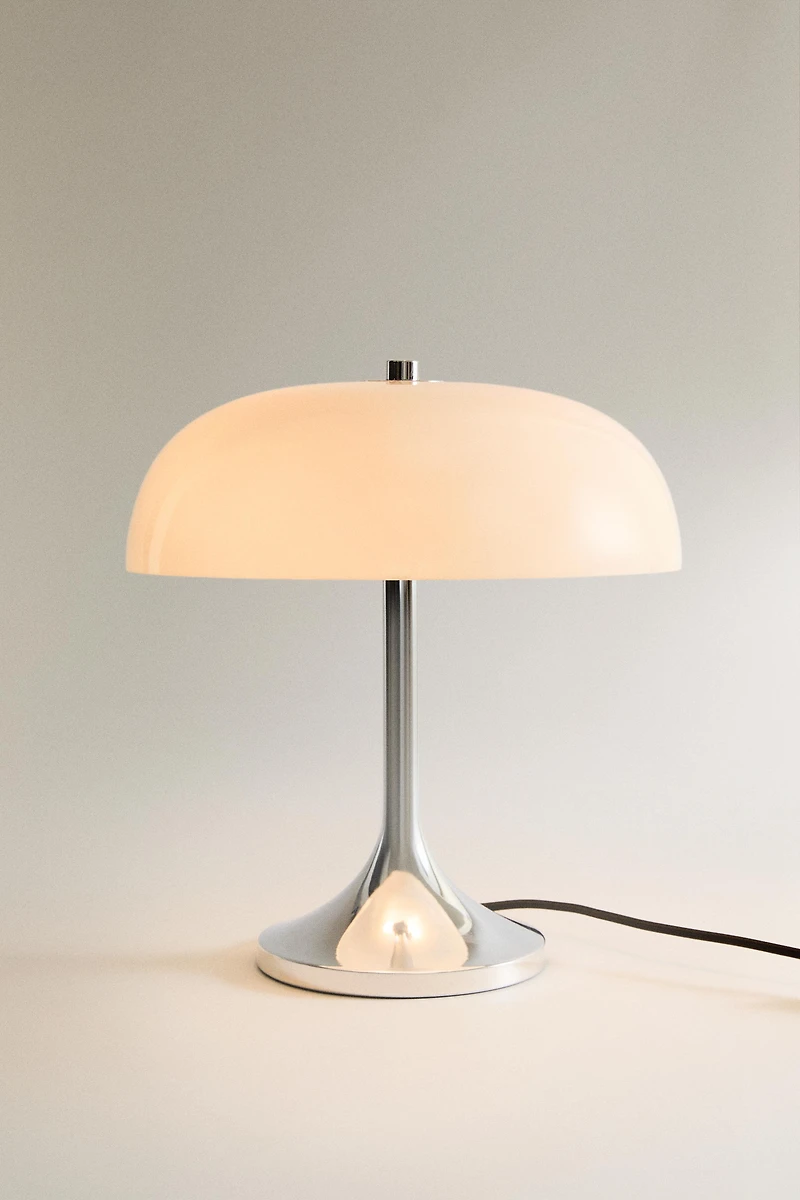LAMPE TABLE MÉTAL ET VERRE