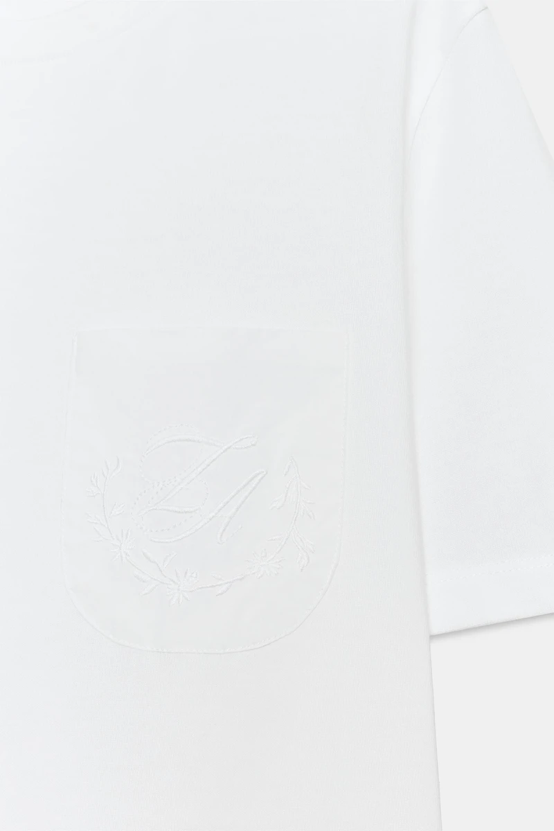 EMBROIDERED POCKET T-SHIRT