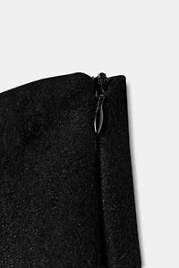 WOOL BLEND SHORTS WITH FAUX FUR EFFECT