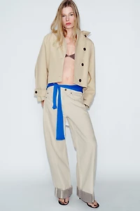 SHORT WATER REPELLENT TRENCH COAT ZW COLLECTION
