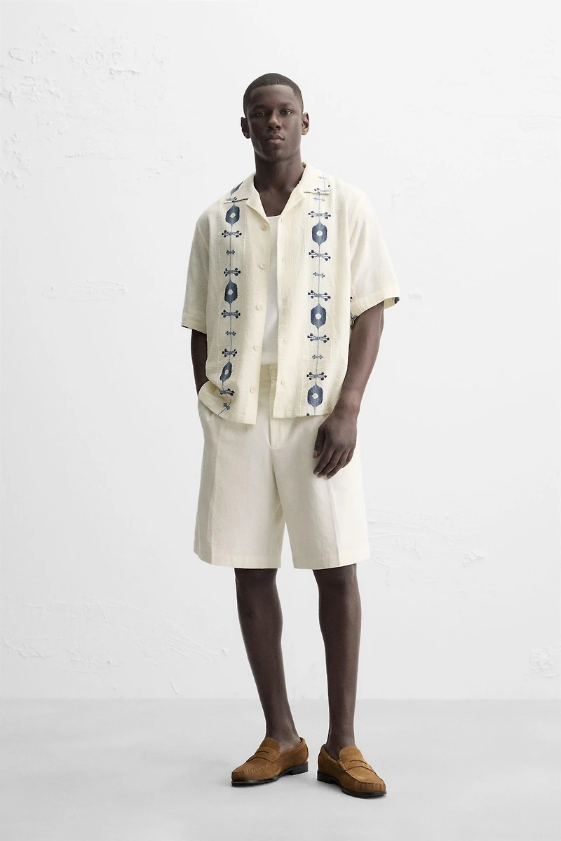 CONTRAST JACQUARD SHIRT