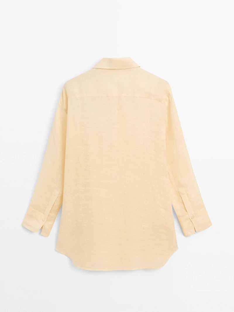 Long 100% linen shirt - STUDIO