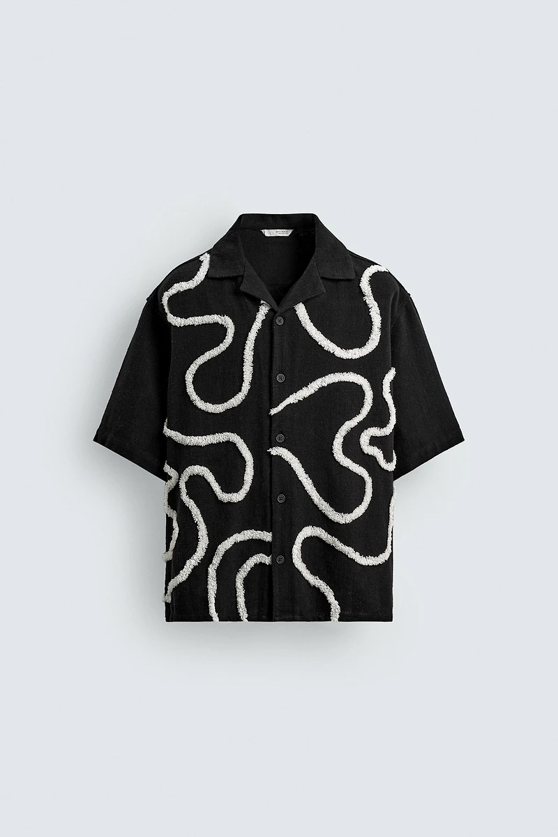 RAISED EMBROIDERY SHIRT