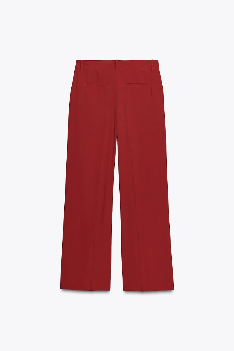 PLEATED WIDE LEG PANTS