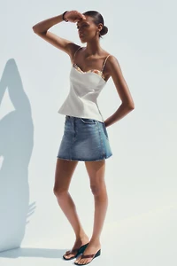 MINI-JUPE EN JEAN TRF