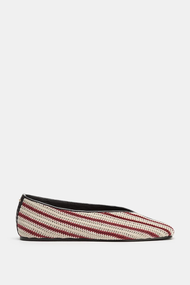 BALLERINES À RAYURES