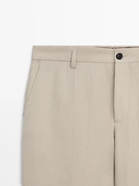 Linen suit pants