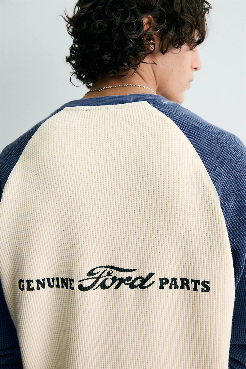 FORD © COLOR BLOCK WAFFLE T-SHIRT
