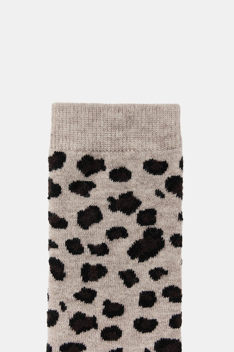 ANIMAL PRINT JACQUARD SOCKS