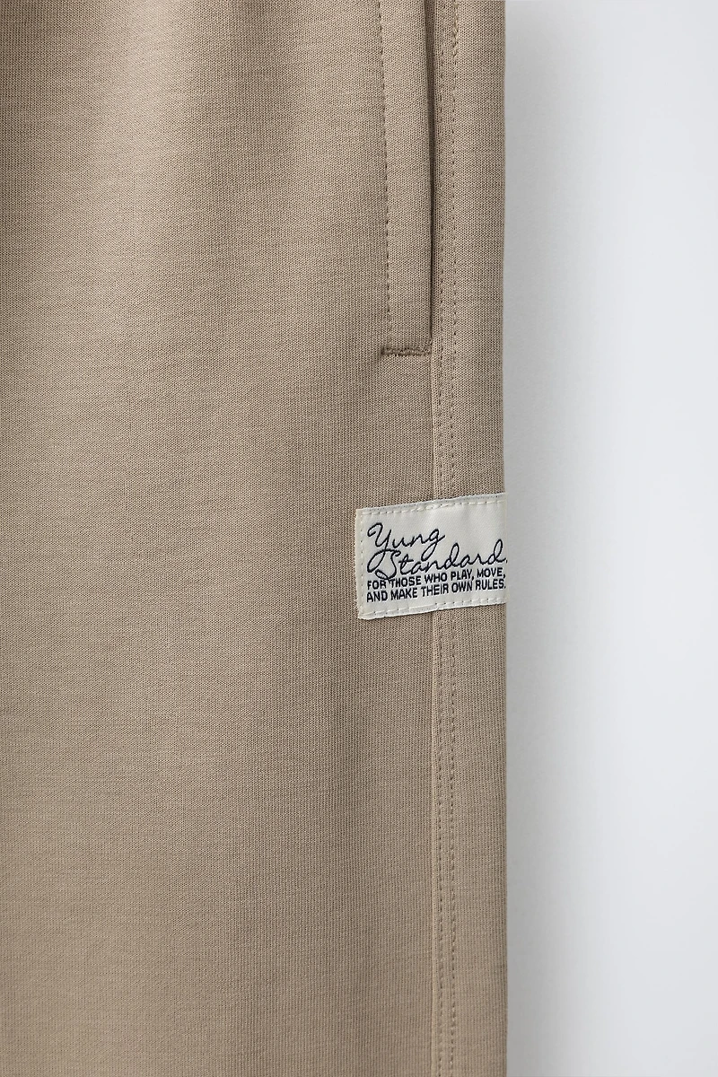 STRAIGHT INTERLOCK PLUSH PANTS