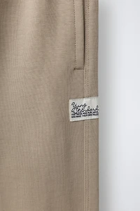 STRAIGHT INTERLOCK PLUSH PANTS