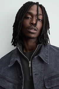 CROPPED FIT CORDUROY JACKET