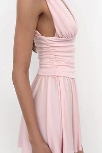 ROBE COURTE DRAPÉE