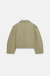 WASHED EFFECT SHORT JACKET