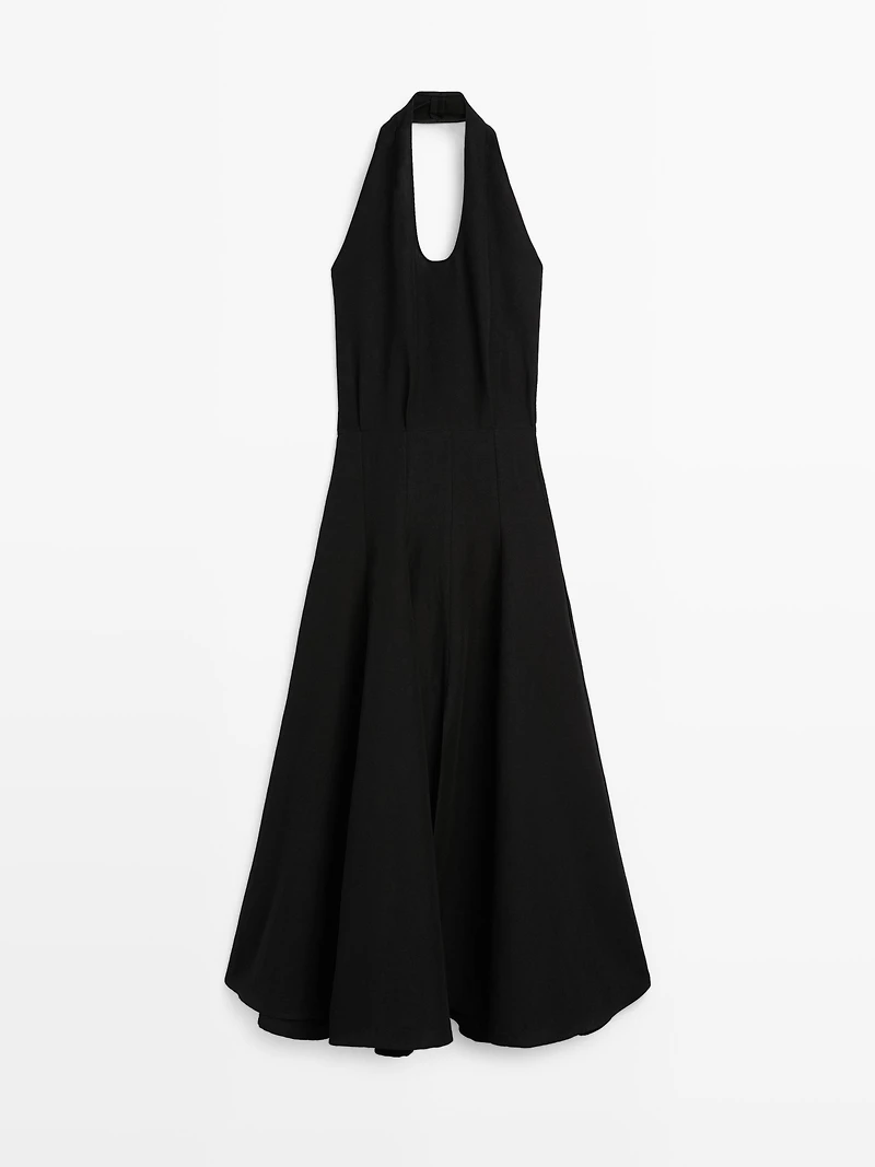 Long contrast dress