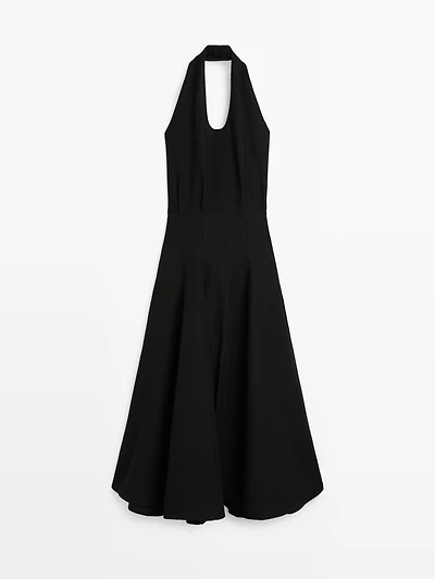 Long contrast dress