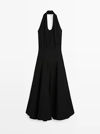 Long contrast dress