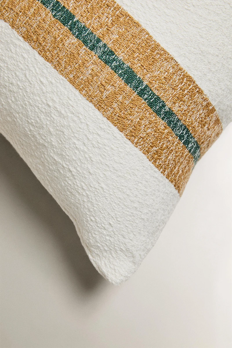 HOUSSE DE COUSSIN RAYURES