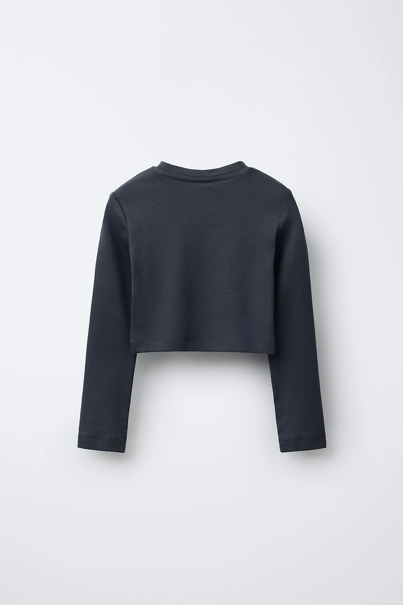 BASIC CROPPED T-SHIRT