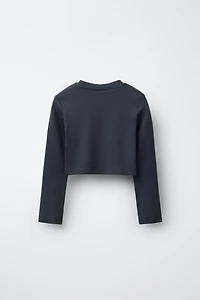 BASIC CROPPED T-SHIRT