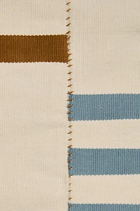 TAPIS COTON BANDES RAYURES