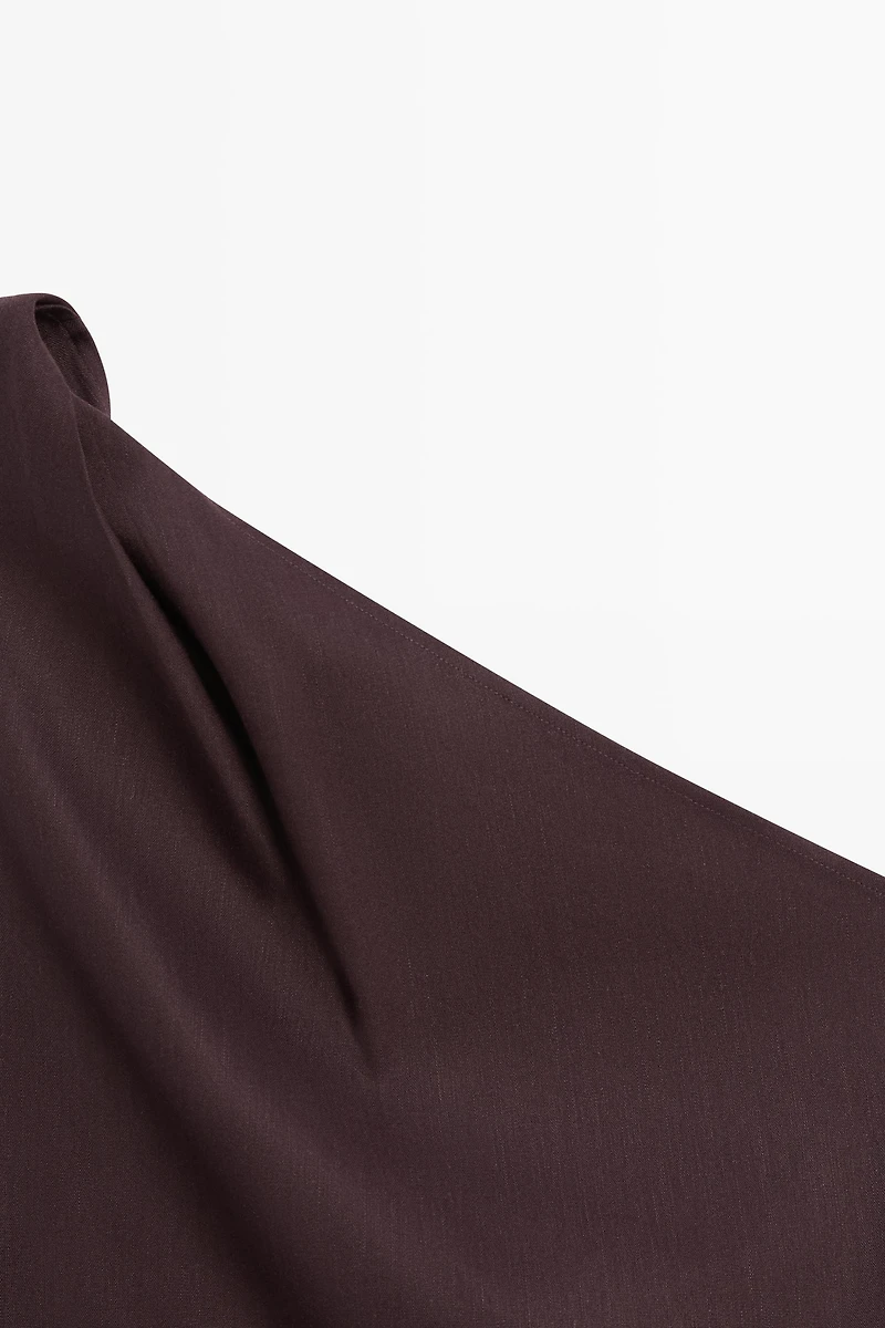 Robe asymétrique mélange de lin