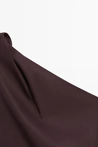 Robe asymétrique mélange de lin