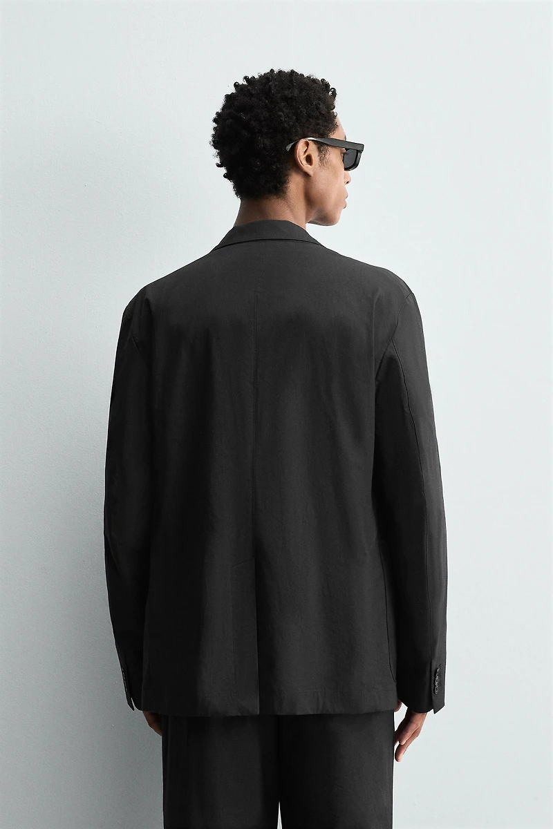 POPLIN SUIT BLAZER