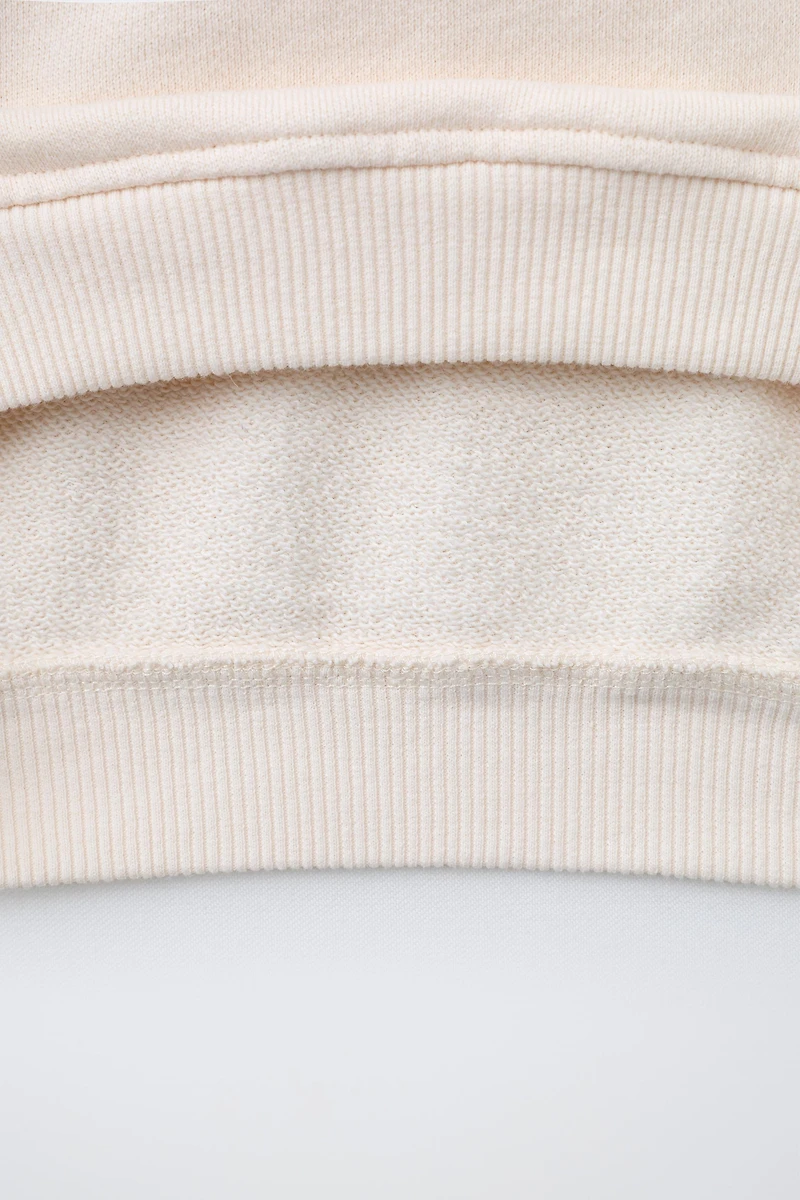 COLOR BLOCK LABEL SWEATSHIRT
