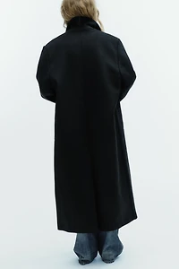 EXTRA LONG WOOL BLEND COAT