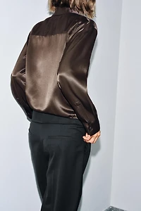 ZW COLLECTION SATIN EFFECT BLOUSE WITH TIES