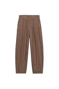 100% LINEN STRIPED PANTS