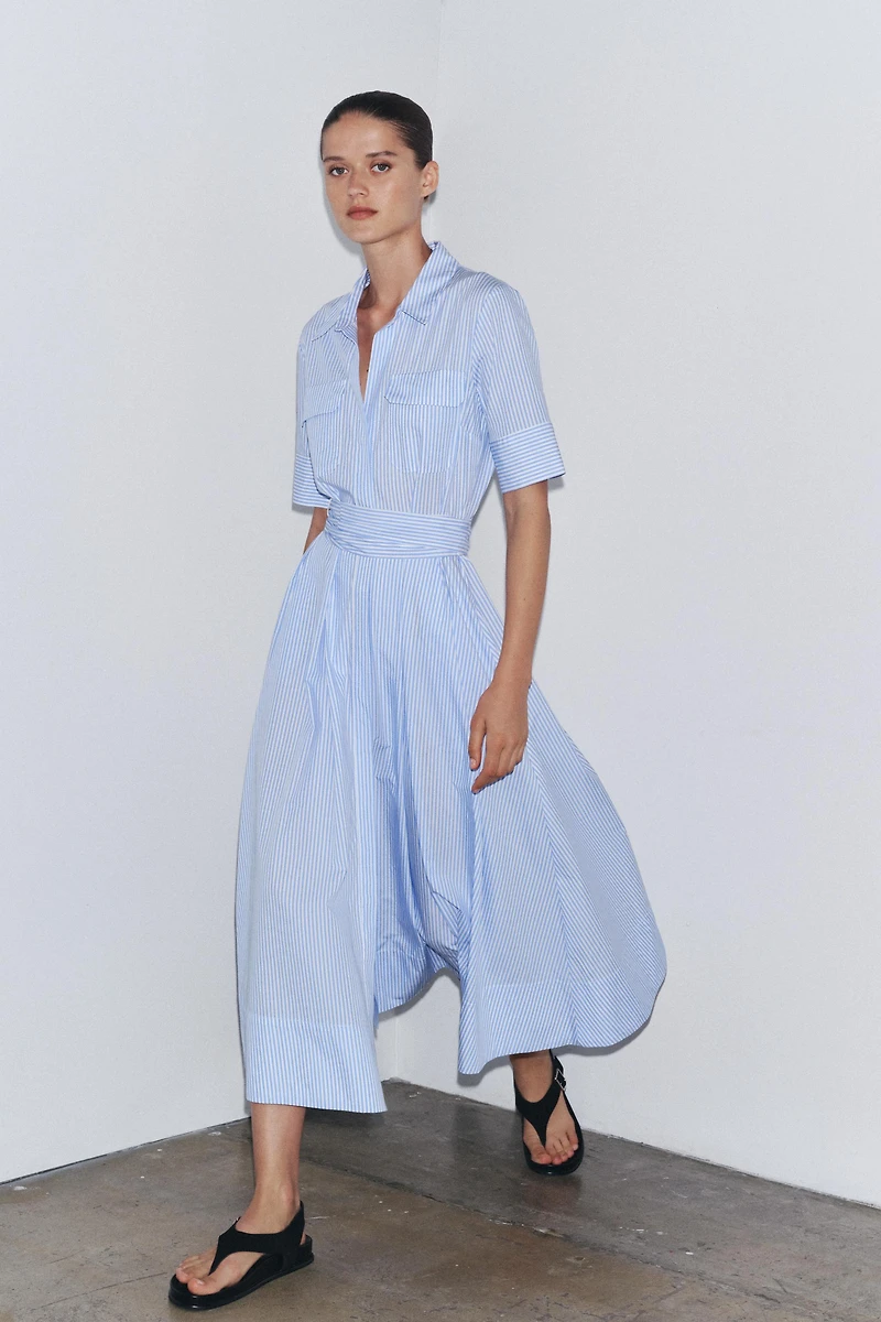 ZW COLLECTION POPLIN SHIRT DRESS