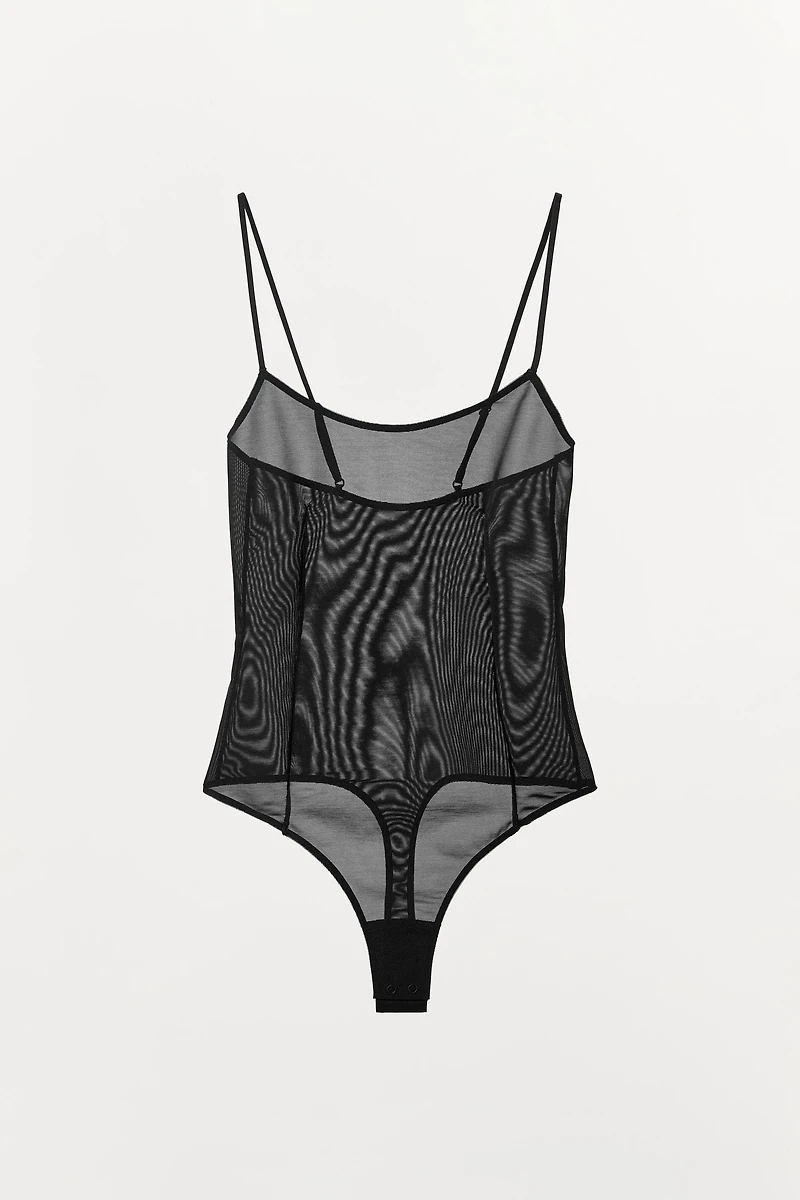 STRAPPY BODYSUIT WITH POLYAMIDE