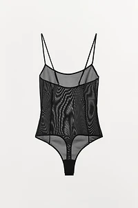 STRAPPY BODYSUIT WITH POLYAMIDE