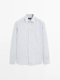 Striped linen shirt