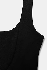 SQUARE NECK STRETCH BODYSUIT