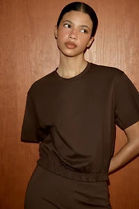 ELASTIC HEM T-SHIRT