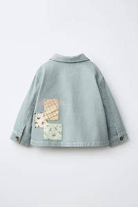BLOUSON EN SERGE PATCHWORK