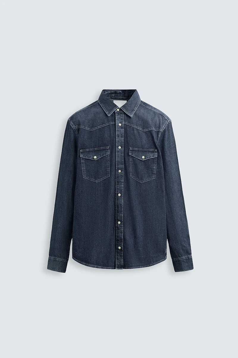 CHEMISE EN DENIM WESTERN