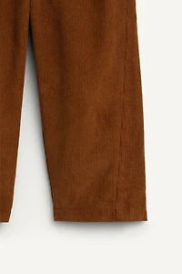 LIMITED EDITION CORDUROY PLEATED PANTS