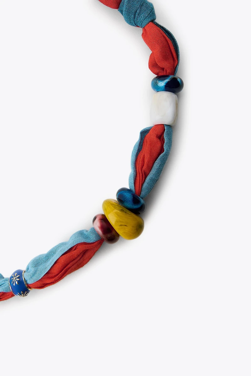 COTTON BEAD SCARF
