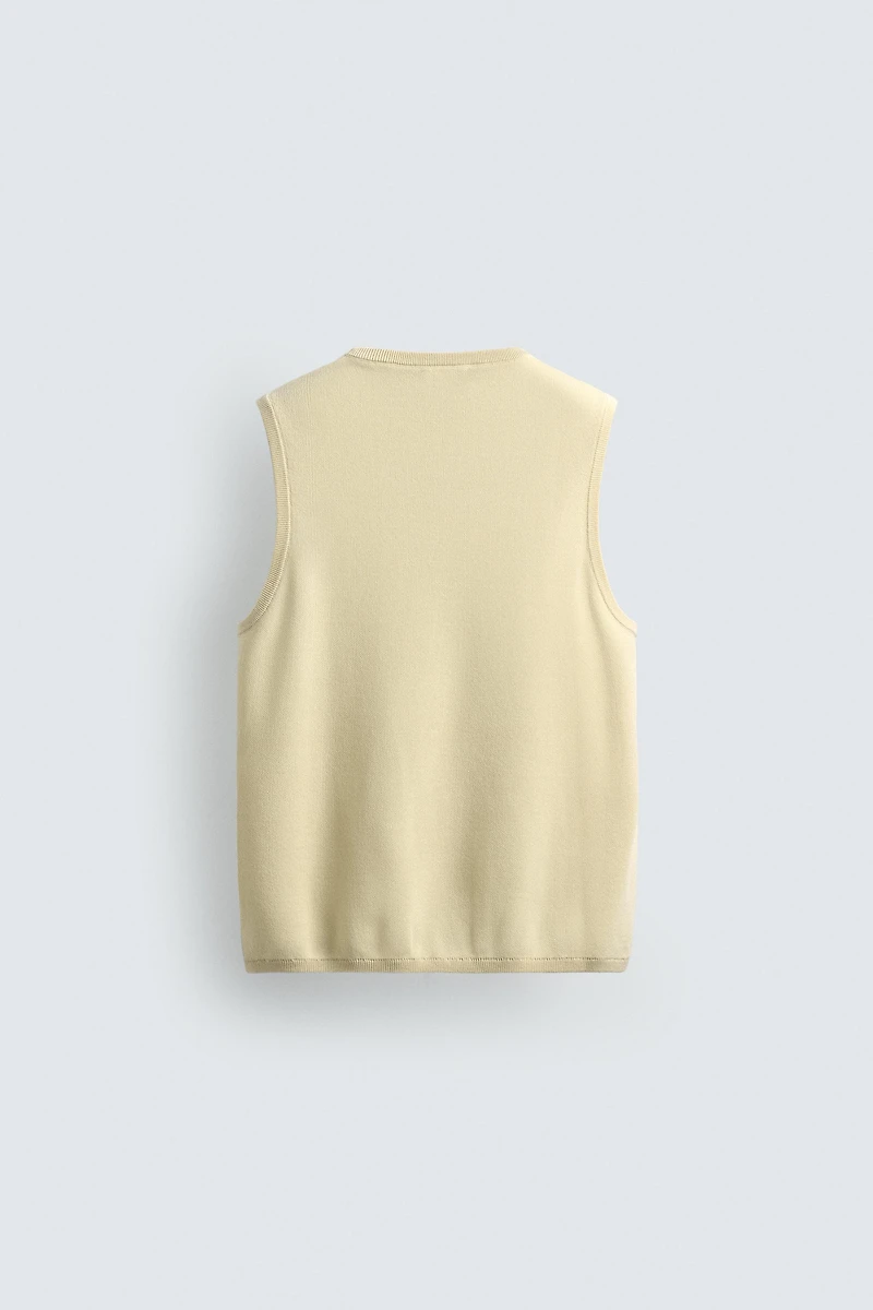 GILET EN MAILLE STRUCTUR