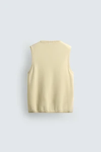 GILET EN MAILLE STRUCTUR