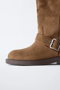 BUCKLED BOOTS
